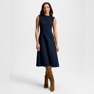 Veronica Beard Dulce Denim Midi Dress US 2